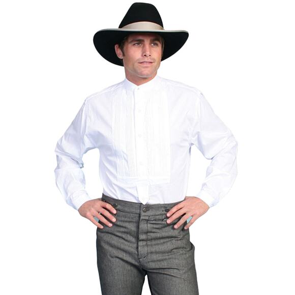 Scully Rangewear White Cotton Gambler Button Down Shirt - Picture 1 of 8